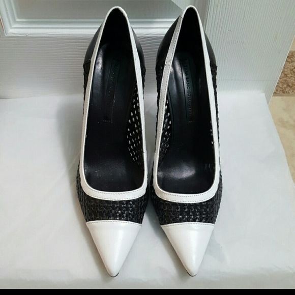 Zara braided two tones court shoes (2212) - Picture 3 of 10
